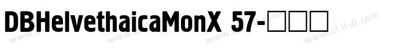DBHelvethaicaMonX 57字体转换